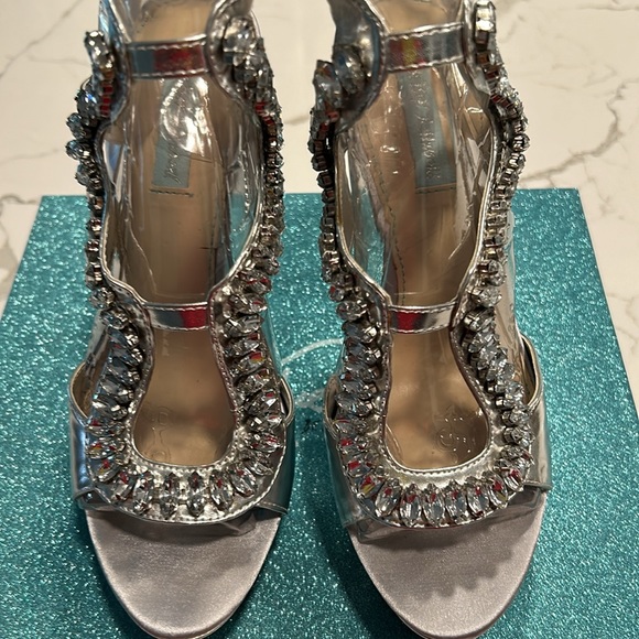 Blue by Betsey Johnson Silver Ankle Strap - Picture 6 of 8